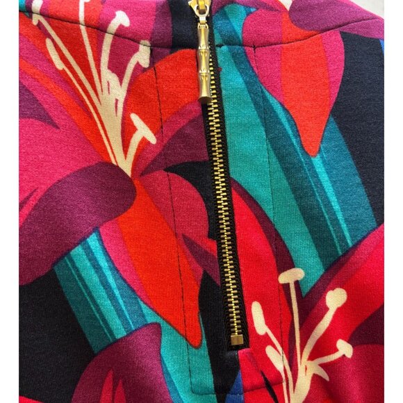 2p Tommy Bahama Floral Print Dress Matching Cover-Up Red Multicolor M - Picture 8 of 11